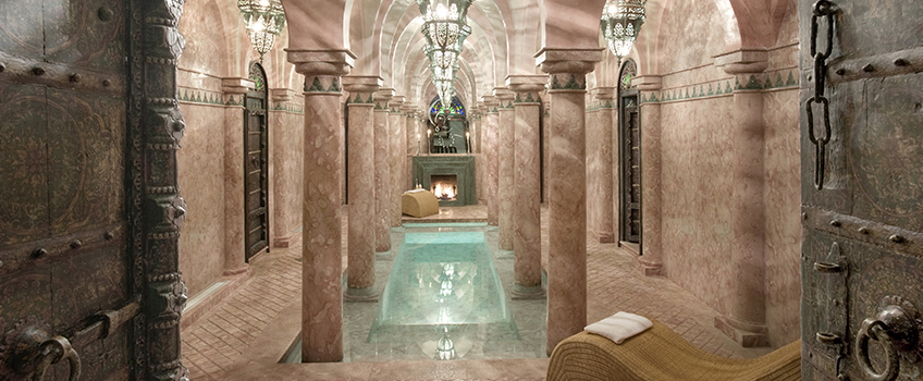 A luxurious Moroccan hammam, or spa.
