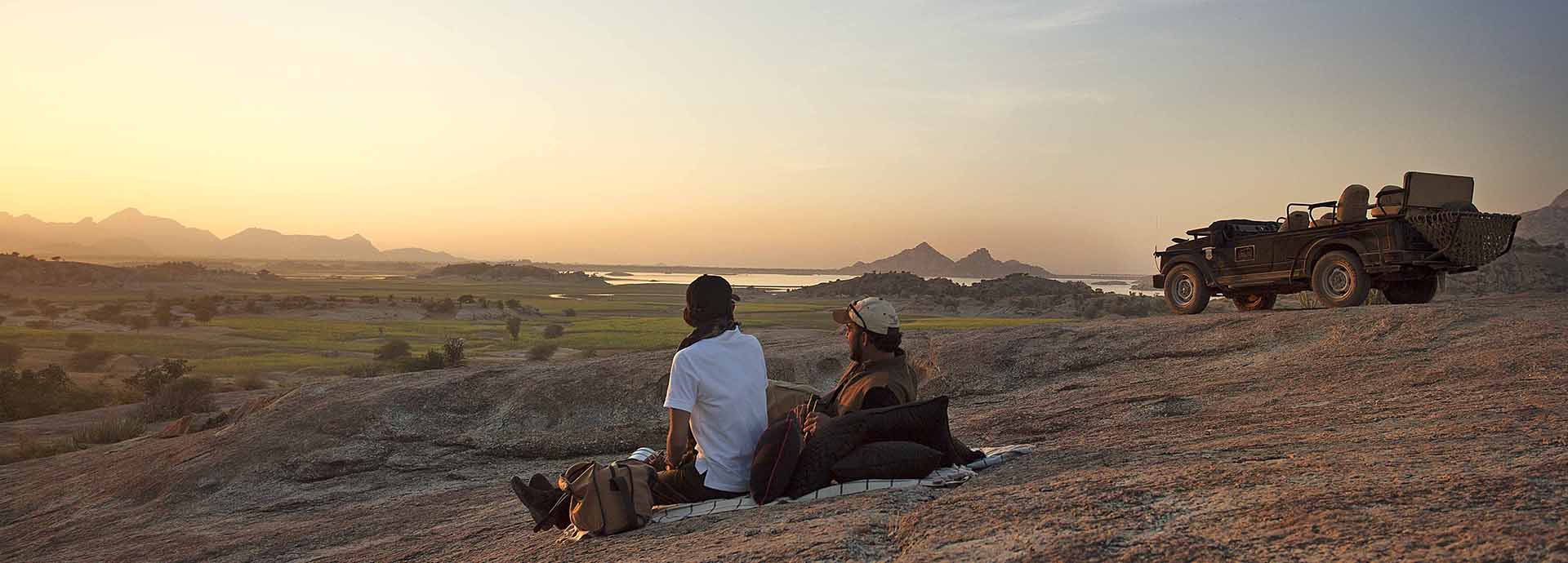 Western couple on a luxury Indian adventure