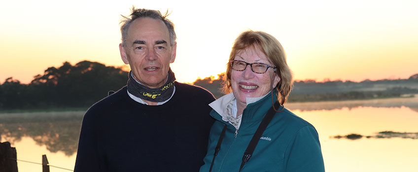 Our guests on a jaguar safari in Brazil