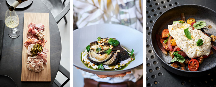 A selection of dishes at Elgr Restaurant when dining in Cape Town