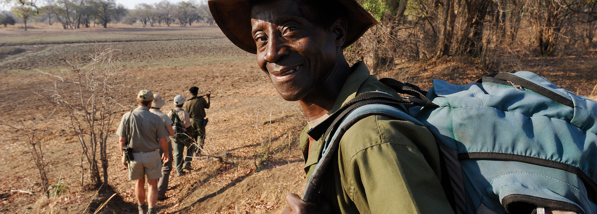 Local guide is happy to escort you on this remote and unique walking safari with Chikoko Trails