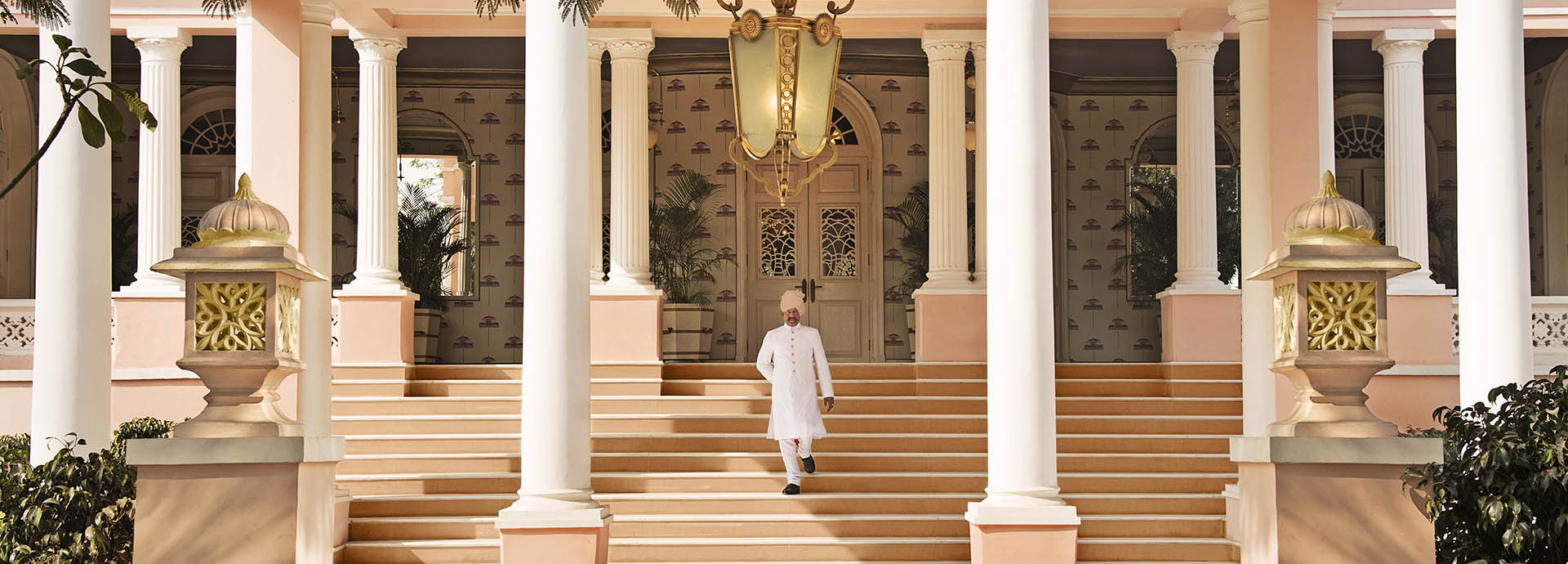 The Royal Family of Jaipur welcomes you to the iconic Rajmahal Palace
