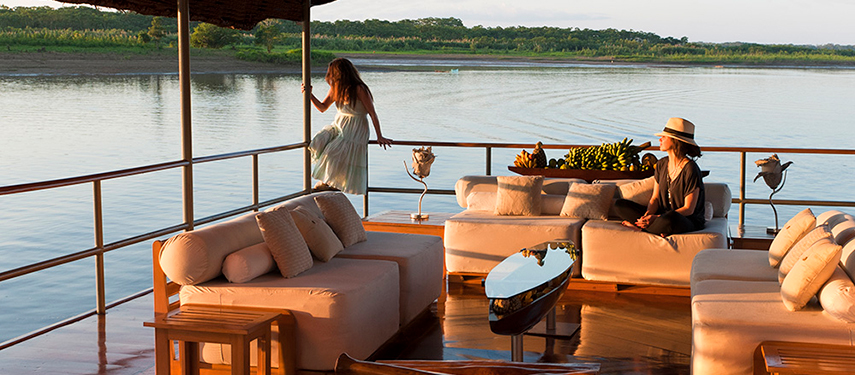 Third deck of the Delfin I Expedition cruise ship