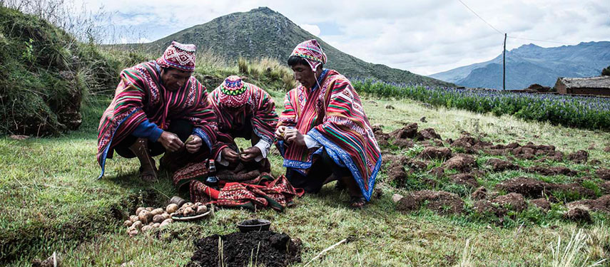 Meet local Peruvians when undertaking the Lares Adventure