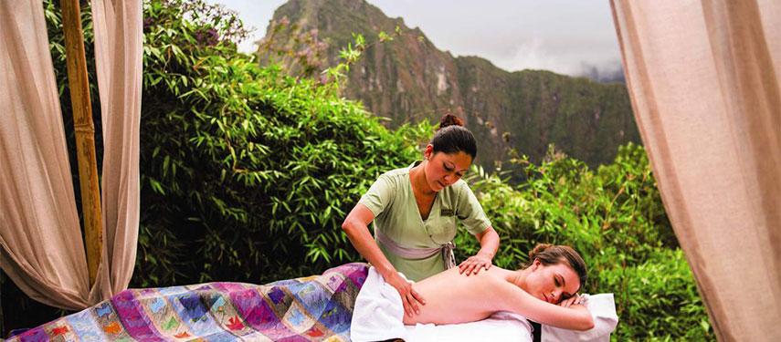 Massage at Machu Picchu Sanctuary Lodge, luxury Peru itinerary