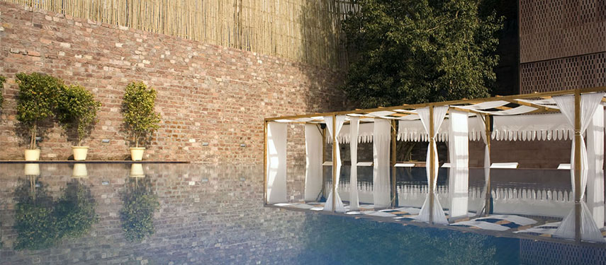 The focal point of the RAAS boutique hotel is its refreshing pool