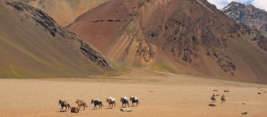 Horse ride amongst desert like landscapes in Salta when staying at Estancia el Bordo de las Lanzas