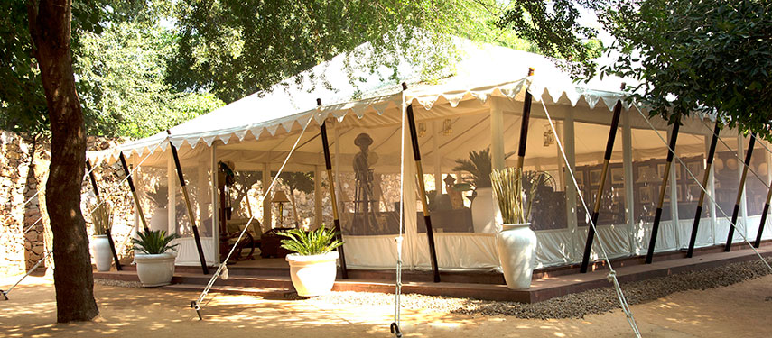 Sher Bagh celebrates life on safari in true Indian style with elegant under canvas luxury accommodation on offer.