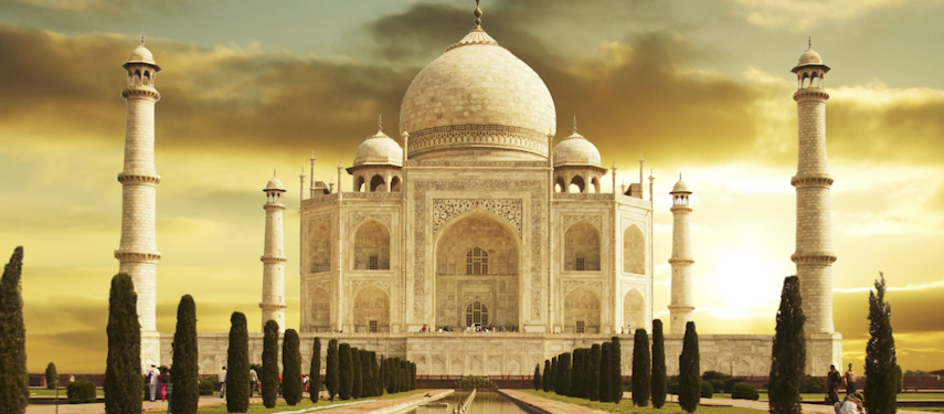 The Taj Mahal is an unmissable first stop prior to a luxury tour of Rajasthan